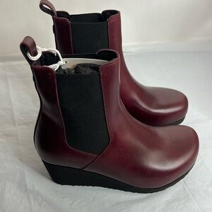 Papillio by Birkenstock Wedge Ankle Boots Ebba Pull On Women New in Box